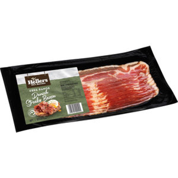 Hellers Streaky Bacon Danish Free Range