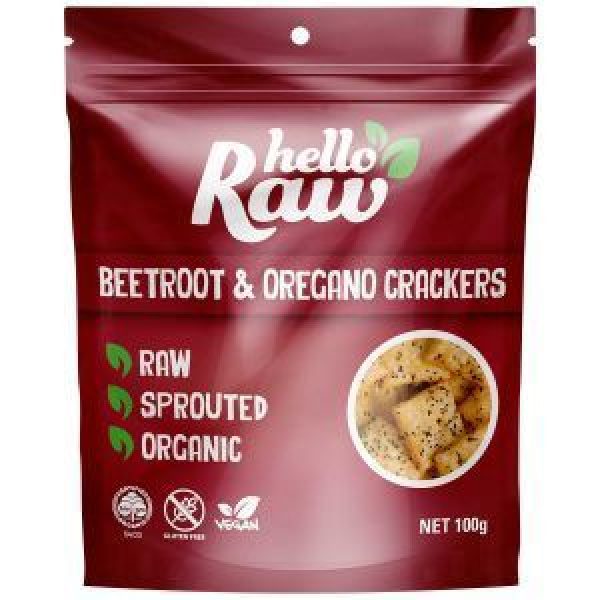 Hello Raw Crackers Beetroot