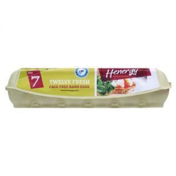 Henergy Eggs Dozen Cage Free Size 7 744g