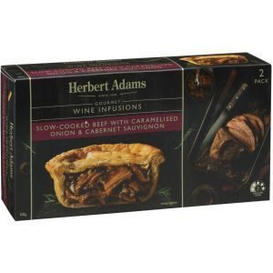Herbert Adams Frozen Pie 2pk Beef & Onion 400g