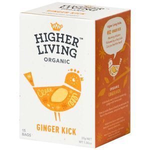 Higher Living Tea Bags Ginger Kick
