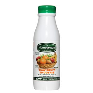 Homegrown Smoothie Raw Fruit