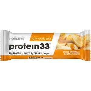 Horleys Protein 33 Low Carb Nutrition Bar Caramel & Banana