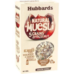 Hubbards Amazing Natural Muesli 5 Grains & Hazelnut