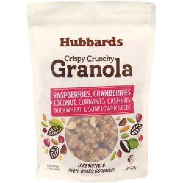Hubbards Granola Granola Raspberry Cranberry Coconut