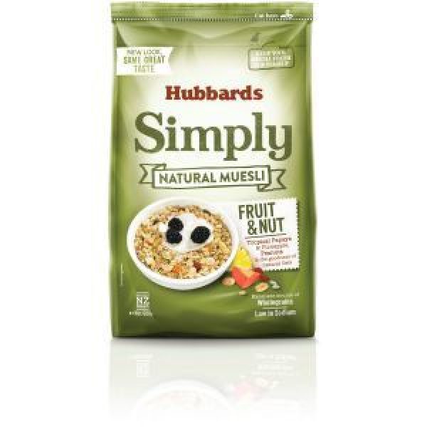 Hubbards Simply Plain Fruit Muesli Natural Fruit & Nut