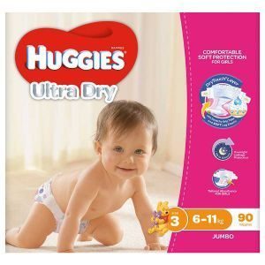 Huggies Ultra Dry Crawler Girl Nappies 6-11kg Size 3
