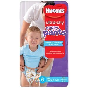 Huggies Ultra Dry Nappy Pants Junior Boy Size 6