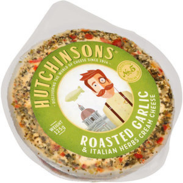 Hutchinsons Roasted Garlic & Italian Herb Cheese 125g