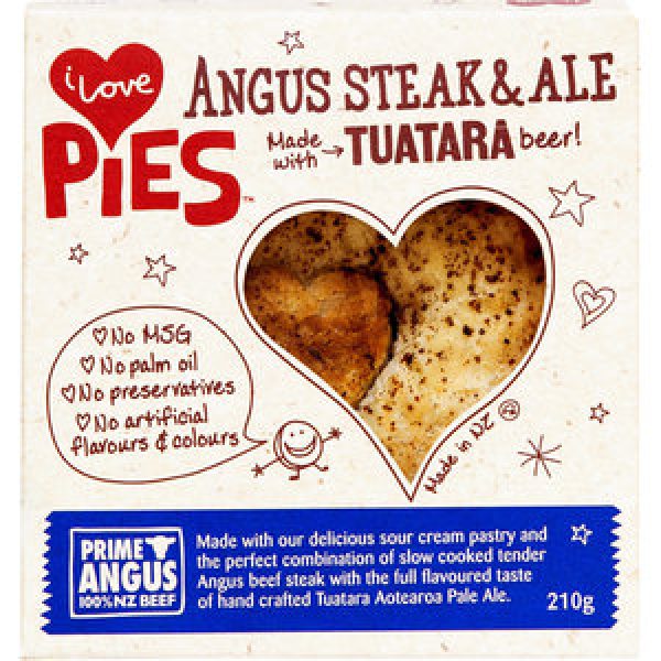 I Love Pies Chilled Single Pie Angus Beef Steak & Ale