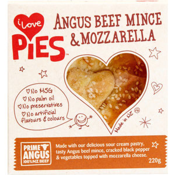 I Love Pies Chilled Single Pie Angus Mince & Mozzarella