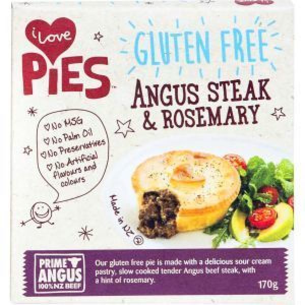 I Love Pies Gluten Free Frozen Pie Single Steak & Rosemary