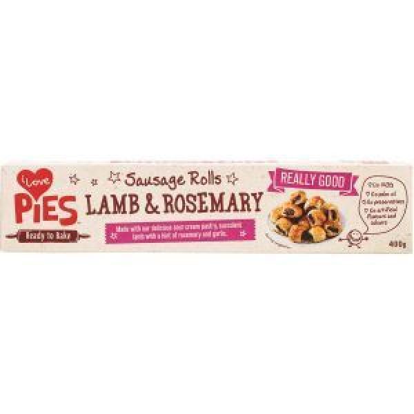 I Love Pies Sausage Rolls Lamb & Rosemary