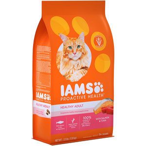 Iams Dry Cat Food Adult- Salmon & Tuna