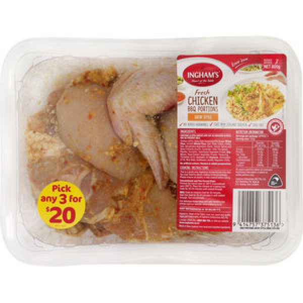 Inghams Chicken Portions Satay Style