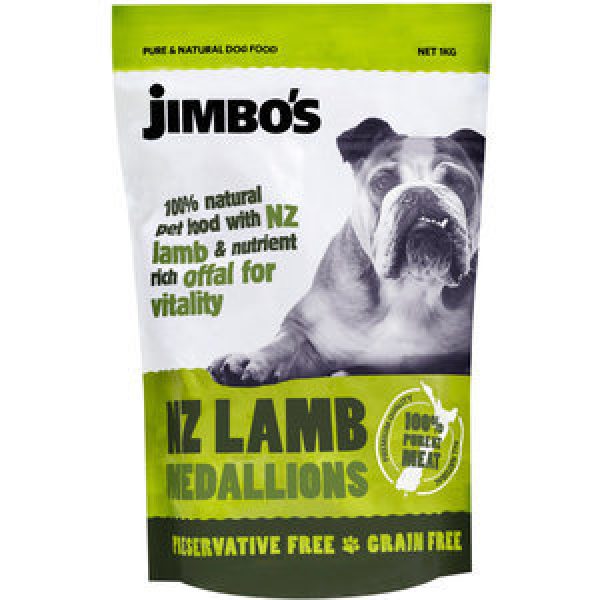 Jimbos Dog Food Nz Lamb Medallions