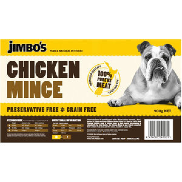 Jimbos Natural Pet Food Scoop Chicken Mince