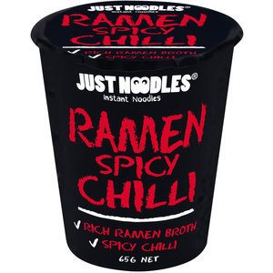 Just Foods Instant Noodles Cup Ramen Spicy Chilli