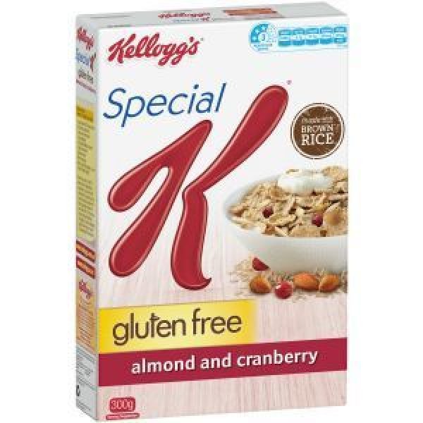 Kelloggs Special K Gluten Free Cereal Almond & Cranberry
