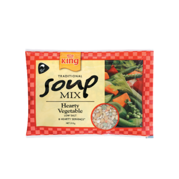 King Soup Mix Hearty Vegetable Low Salt