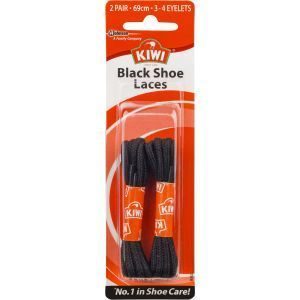 Kiwi Shoe Laces Black 69cm
