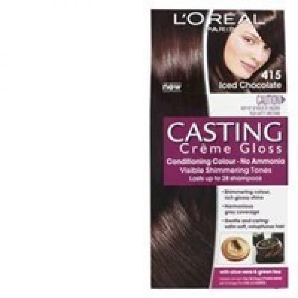 L'oreal Paris Casting Hair Colour Creme Gloss Iced Choc 415 Reviews - Black Box L'oreal Paris Casting Hair Colour Creme Gloss Iced Choc 415 Reviews - Black Box