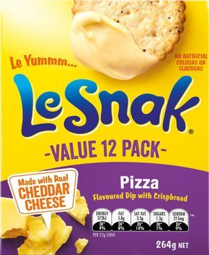 Le Snak Crackers N Dip Pizza 264g