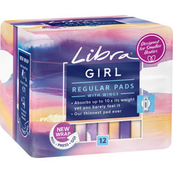 Libra Girl Pads Regular Ultra Thin With Wings Reviews Black Box