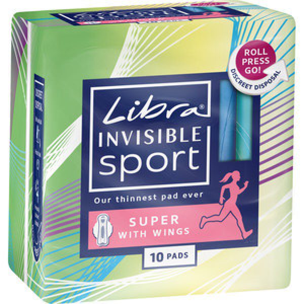 Libra Invisible Sport Pads Super With Wings