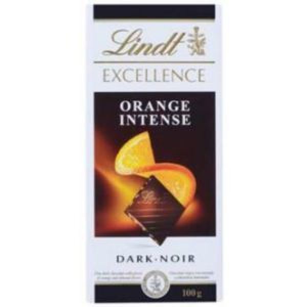 Lindt Chocolate Block Excellence Intense Orange