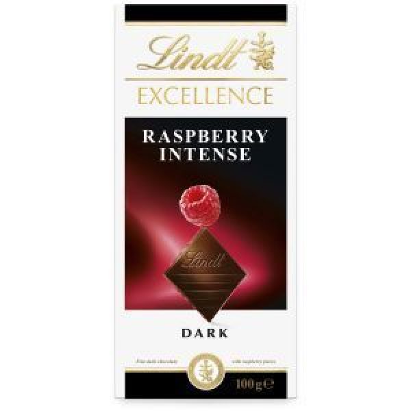 Lindt Excellence Chocolate Block Intense Raspberry
