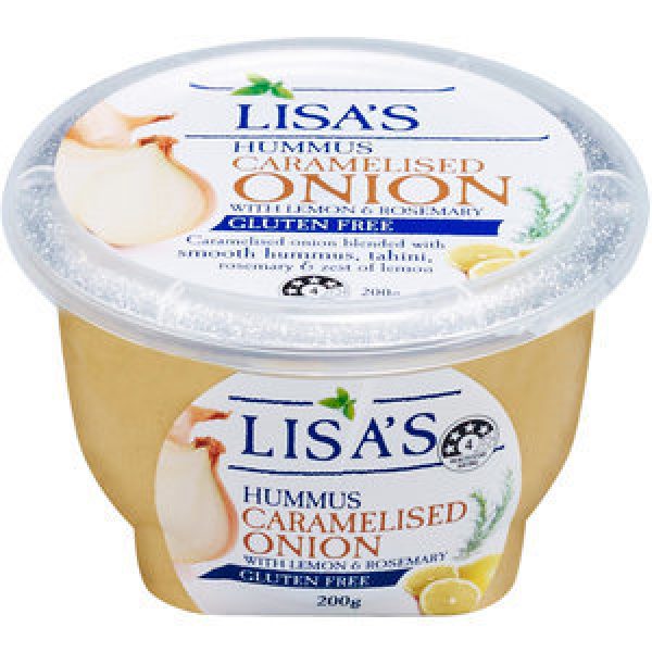 Lisas Hummus Caramelized Onion