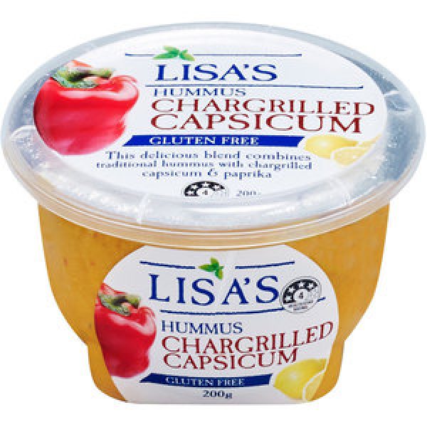 Lisas Hummus Chargrilled Capsicum