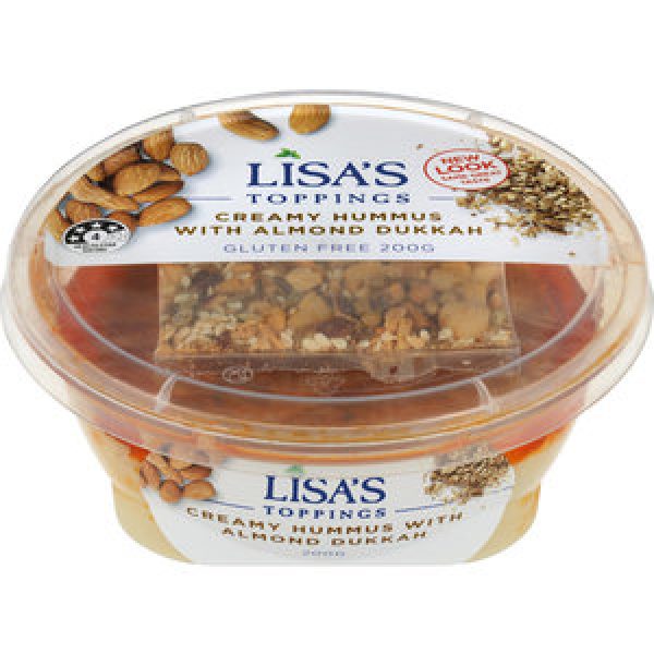 Lisas Toppings Hummus With Almond Dukkah