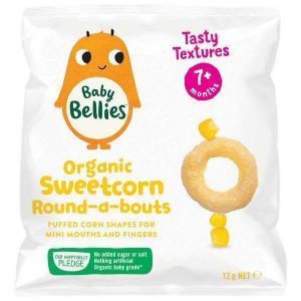 Baby Bellies Organic Sweetcorn Round-a-bouts 12g