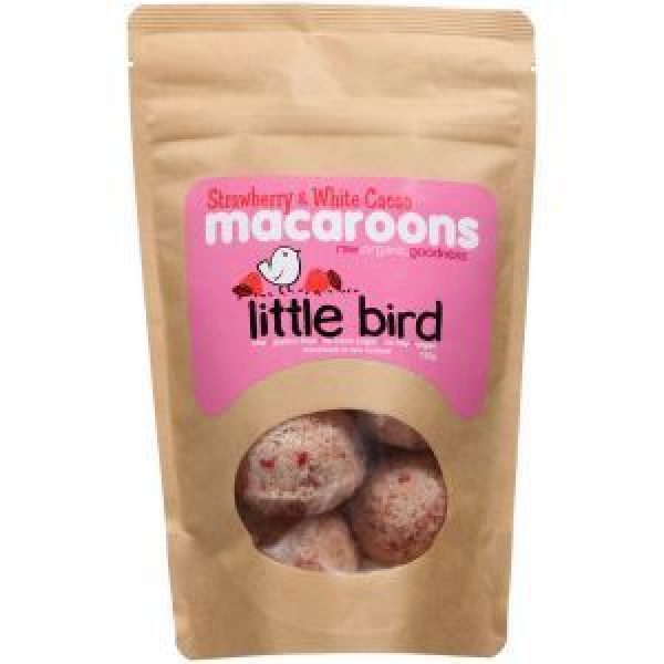 Little Bird Macaroons Strawberry With Cacao