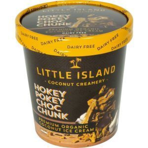 Little Island Coconut Dairy Free Ice Cream Choc Hokey Pokey