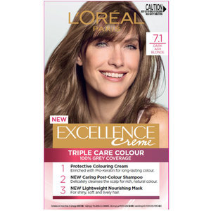 Loreal Excellence Hair Colour Dark Ash Blonde 7.1 Reviews - Black Box