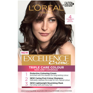 Loreal Excellence Hair Colour Dark Brown 4 Reviews - Black Box