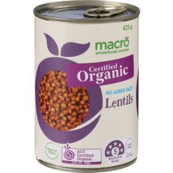 Macro Lentils Organic No Added Salt