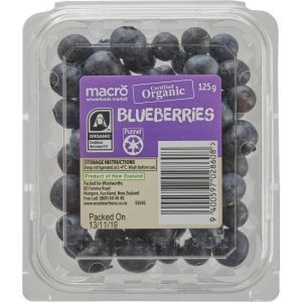 Macro Organic Blueberries