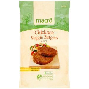 Macro Vegetarian Burgers Chickpea
