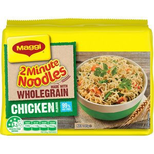Maggi 2 Minute Instant Noodles Multi Pack Wholegrain Chicken