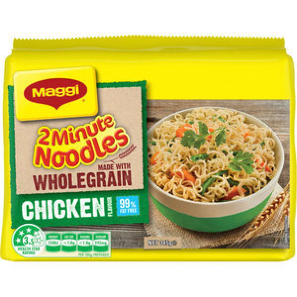Maggi 2 Minute Instant Noodles Multi Pack Wholegrain Chicken