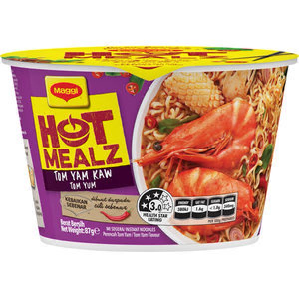 Maggi Hot Mealz Instant Noodles Bowl Tom Yum Kaw
