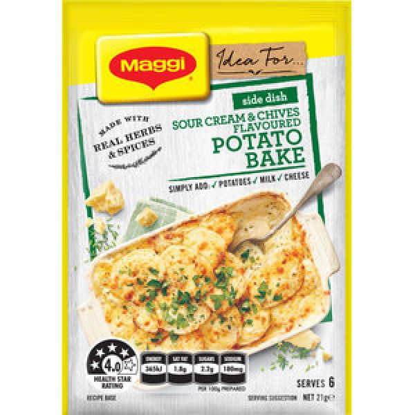 Maggi Side Dish Potato Bake Sour Cream & Chives