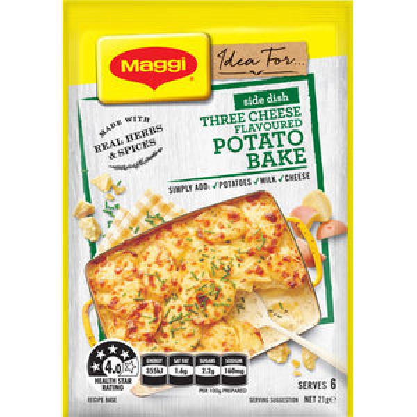 Maggi Side Dish Potato Bake Three Cheeses