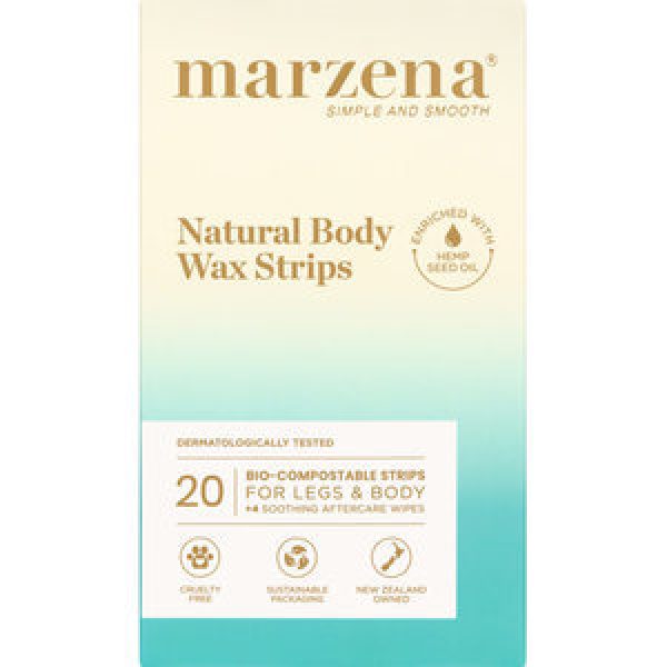 Marzena Natural Hair Removal Large Wax Strips Reviews - Black Box
