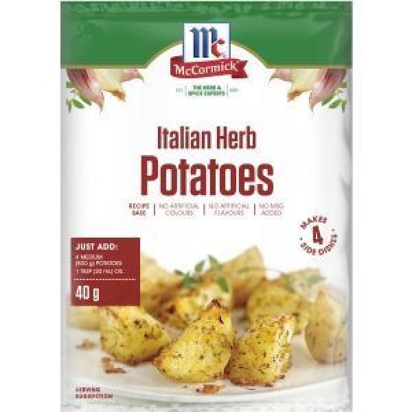 Mccormick Produce Partners Recipe Base Italian Herb Potatoes