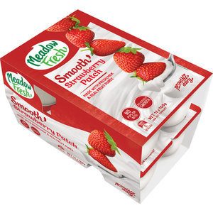 Meadow Fresh Smooth Yoghurt 12pk Strawberry 12 X 100g